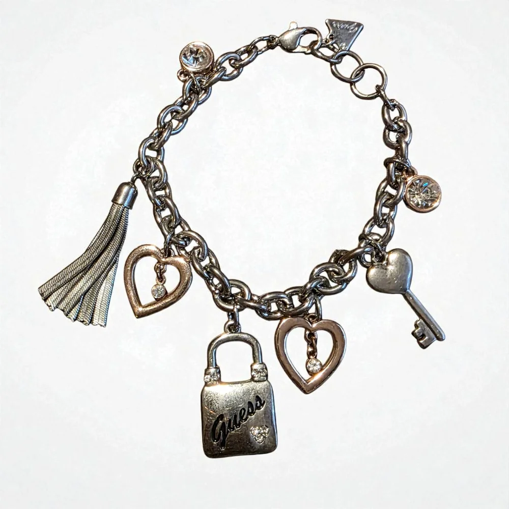 Guess Gold and Silver Charm Bracelet - Picture 3 of 4